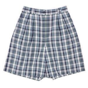 90s plaid pleated bermuda shorts 1990s vintage